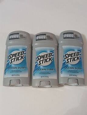 Speed Stick Ocean Surf Deodorant - 3 Pack - Aluminum Free 24hr Protection